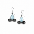 Olas Gemelas Drop Earrings with Larimar