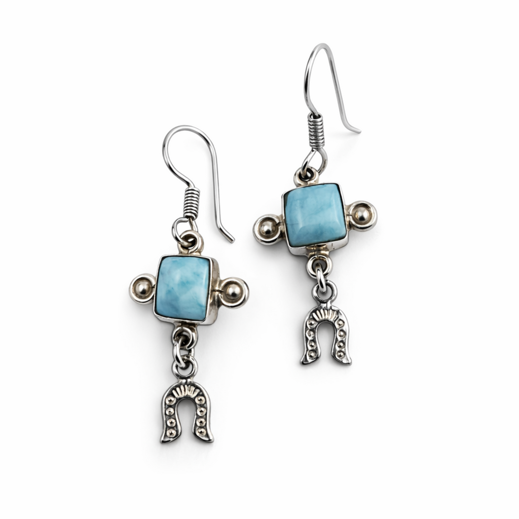 Arch Drop Earrings Larimar