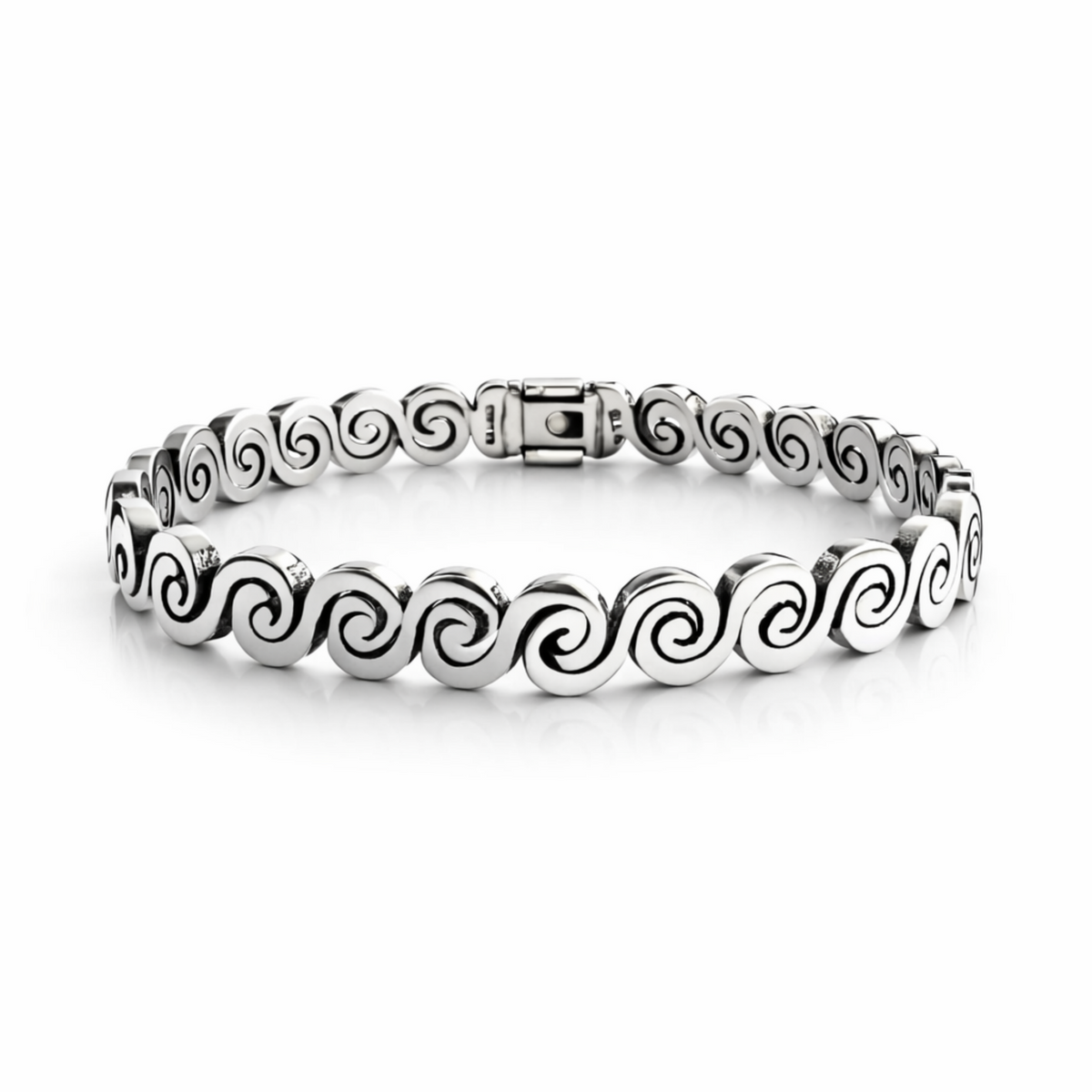 Fine Silver Snail Bracelet
