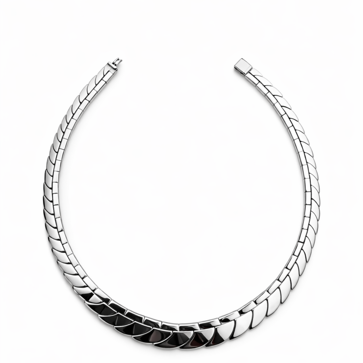 Shark Fin Necklace by Silver Reef in Fine Silver