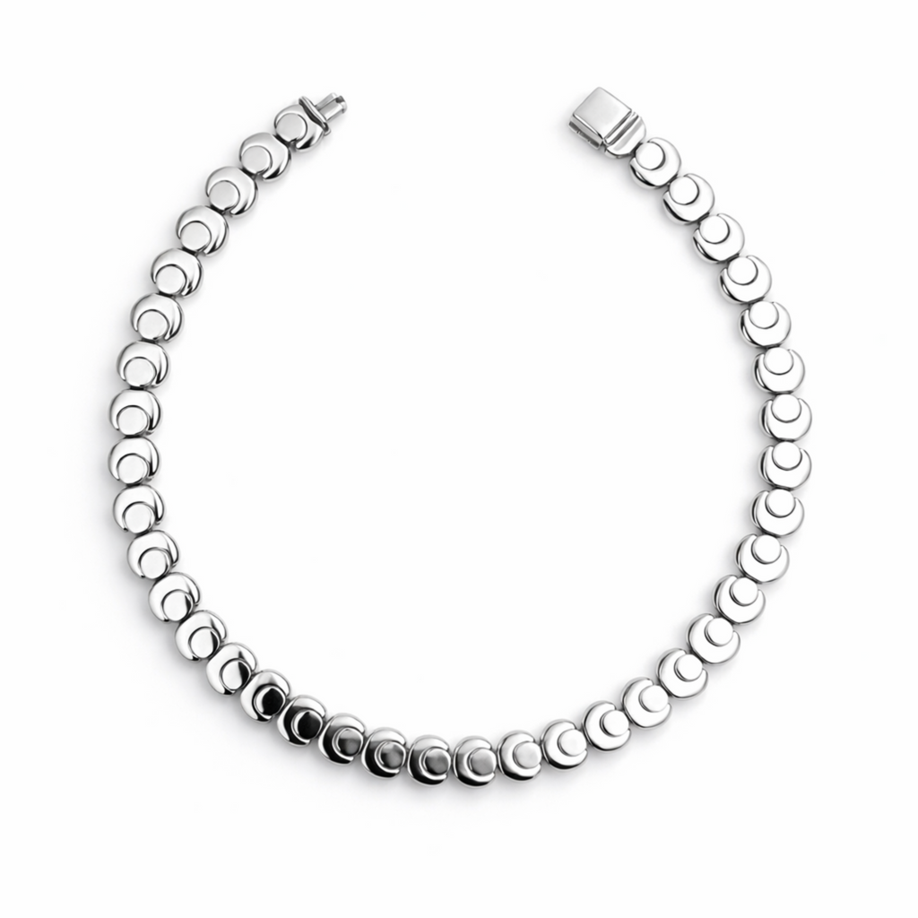 Eclipse Necklace in Fine Silver