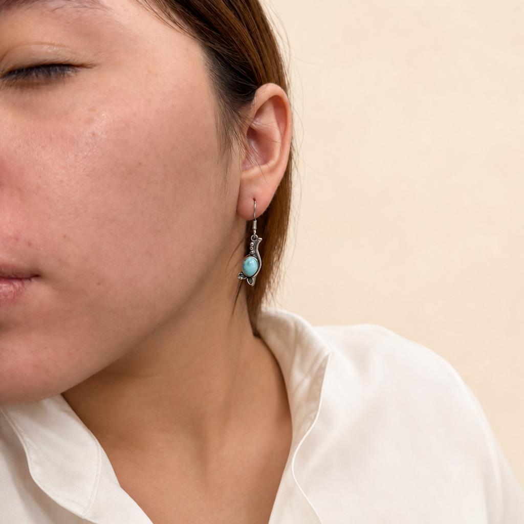 Stem Earrings Larimar