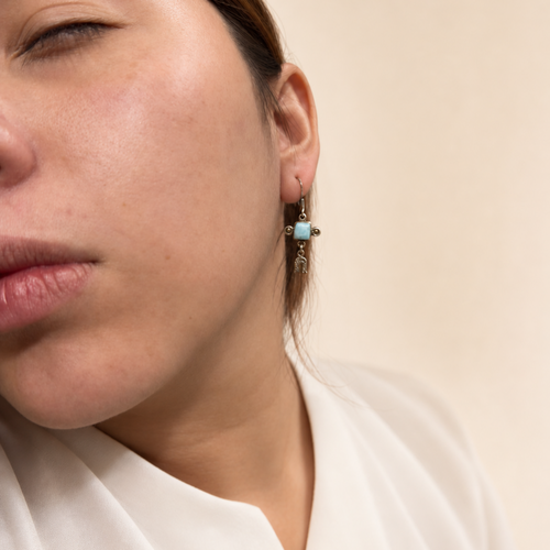 Arch Drop Earrings Larimar
