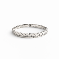 Shark Fin Bracelet in Fine Silver
