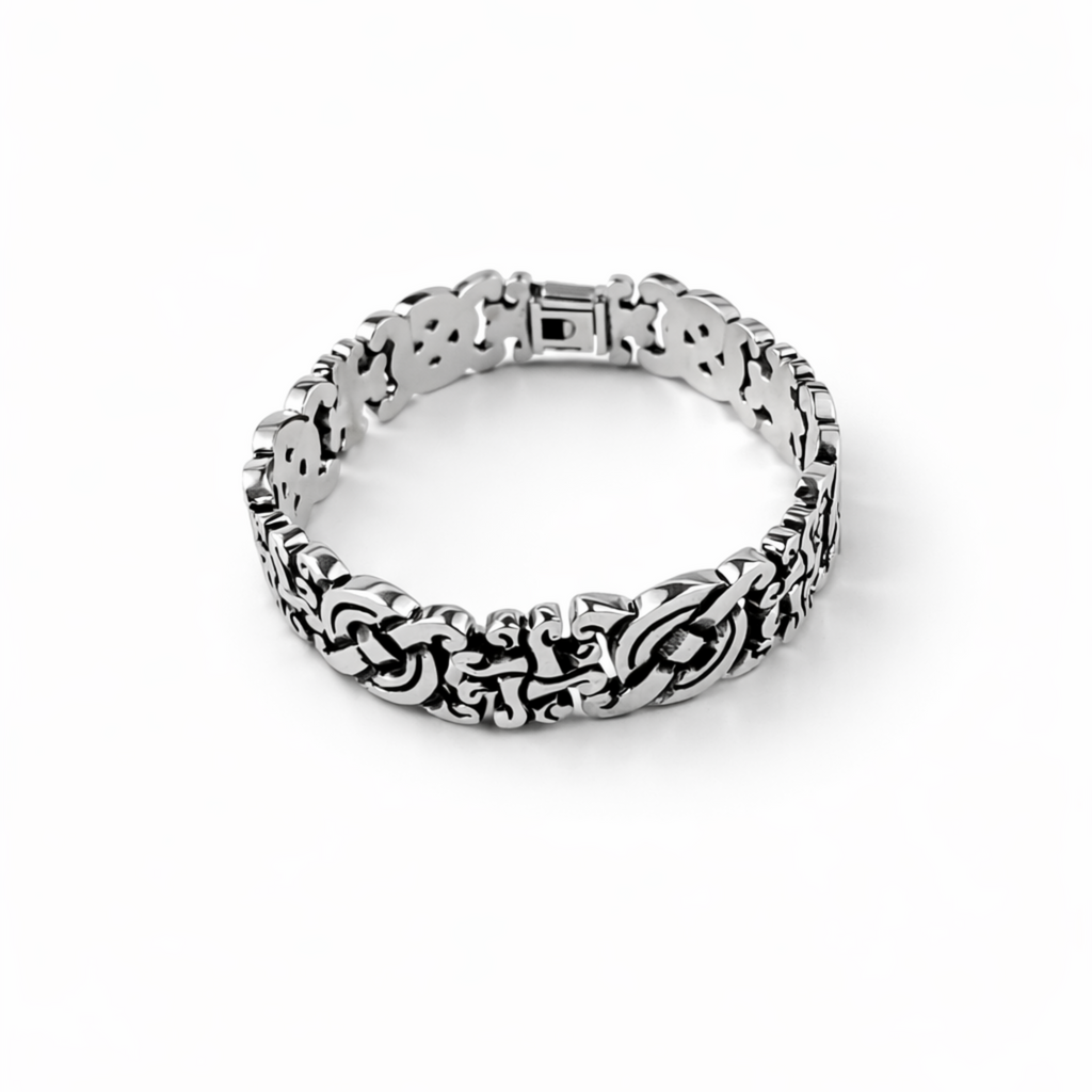 Kukulkán Bracelet in Fine Silver