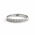 Mosaico Prehispánico Bracelet in Fine Silver
