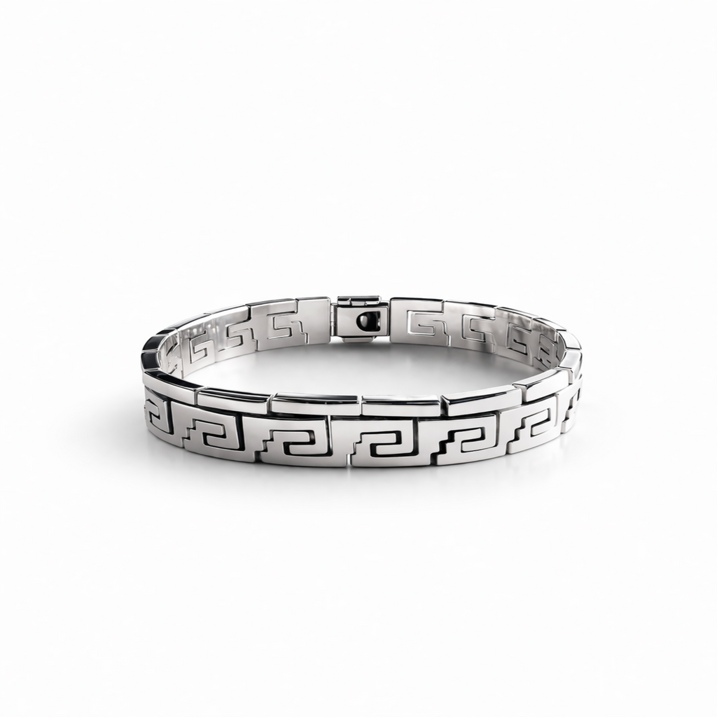 Pre-Hispanic Ladder Bracelet in Fine Silver