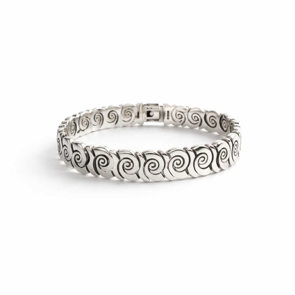 Nautilus Bracelet in Fine Silver